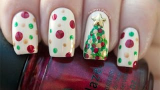 Christmas Tree Nail Art Designs