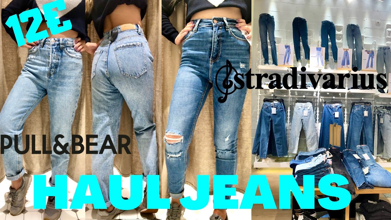 HAUL STRADIVARIUS Y PULL AND BEAR | JEANS A 12€ | Nueva colección, me los  pruebo todos | TRY ON - YouTube