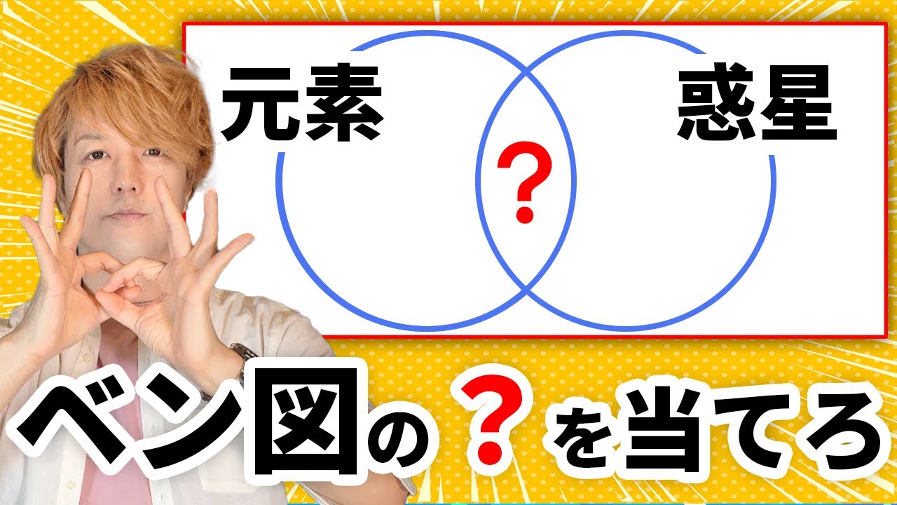 ベン図で重なる部分を答えよう！【ヒラメキ×知識】