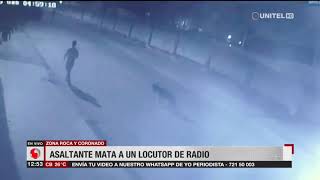 Asaltante mata a un locutor de radio, ocurrió en la avenida Roca y Coronado