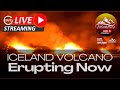 Iceland volcano eruption  multiple live webcam views