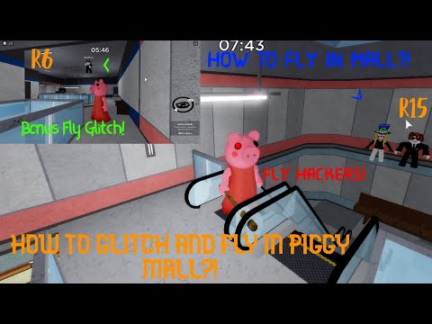 How To Do The Fly Glitch In Mall Roblox Piggy Mall Fly Glitch How To Fly In Mall Youtube - how to fly in roblox piggy