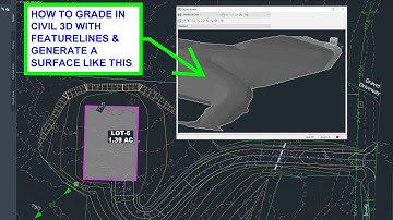 AutoCAD Civil3D Single Family Lot grading – for the Civil Engineer with featurelines