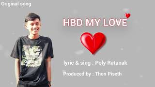 Video thumbnail of "Happy Birthday my Love❤ - Poly Ratanak"