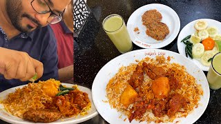 Eating Mutton Kacchi Biryani, Jali Kabab & Borhani at Sultan's Dine
