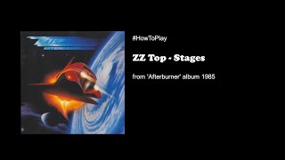 Video thumbnail of "How To Play - ZZ Top - Stages (Guitar)"