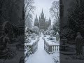 The Silent Majesty of a Gothic Winter ❄️🏛️ #relaxingsounds #gothic #blizzard #winterambience