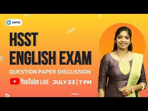 HSST English question paper discussion