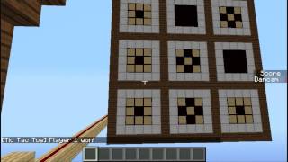 Minecraft Tic Tac Toe - with Player vs Computer
Description got deleted I dont know why, sorry about it.
Download: http://www.mediafire.com/download/aw1d5w8rcwni3lw/Scoreboard_Tic_Tac_Toe.rar Minecraft Tic Tac Toe - with Player vs Computer