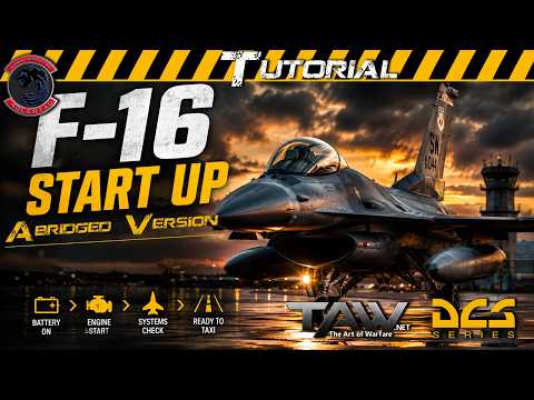 DCS F-16 Viper Cold Start Tutorial | Complete Startup Procedure Step-by-Step