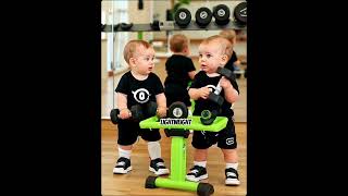 Light Weight Baby 😂 Gym Time Resimi