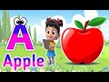 Phonics Song 2 with TWO Words in 3D - A For Airplane - ABC Alphabet Songs with Sounds for Children