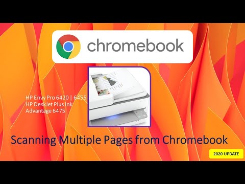 Scan Multiple pages from Chromebook with HP Envy Pro 6420 | 6455 | DeskJet Plus Ink Advantage 6475