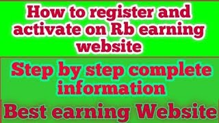 RB Earning Website Payee Register Hone Ka Tarika screenshot 5