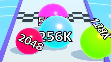 Ball Run Infinity Number Up To (128M, 256M, 512M, 1024M) ! All Levels Gameplay Part 254 android, ios