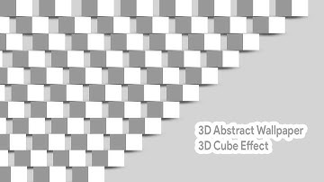 How to Create 3D Abstract Wallpaper   3D cube effect in Adobe Photoshop Tutorials 2022