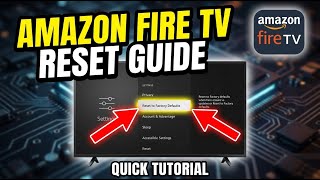 How to restore Amazon Fire TV using Factory Reset options - Quick Tutorial