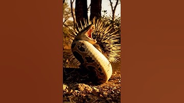 Giant Python vs Porcupine 🐍🦔 | Unbelievable Real Wildlife Battle Caught on Camera #shorts