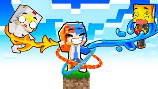 HUY NOOB SPEEDRUN  1 BLOCK NGUYÊN TỐ TRONG MINECRAFT ⚔️🔥