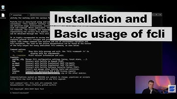 Installation and basic usage of fcli