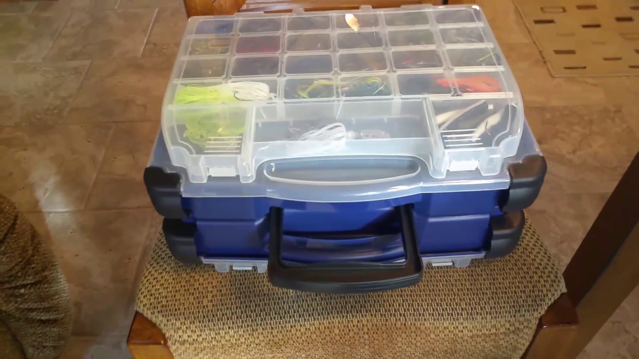 PLANO Tackle Systems Double Sided Portable Fishing Tackle Box Organizer  Blue