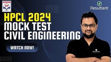 HPCL 2024 | Mock Test | HPCL Exam 2024 | Civil Engineering | Resultant GATE