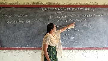 B.Sc Maths 5th Sem Linear transformation definition