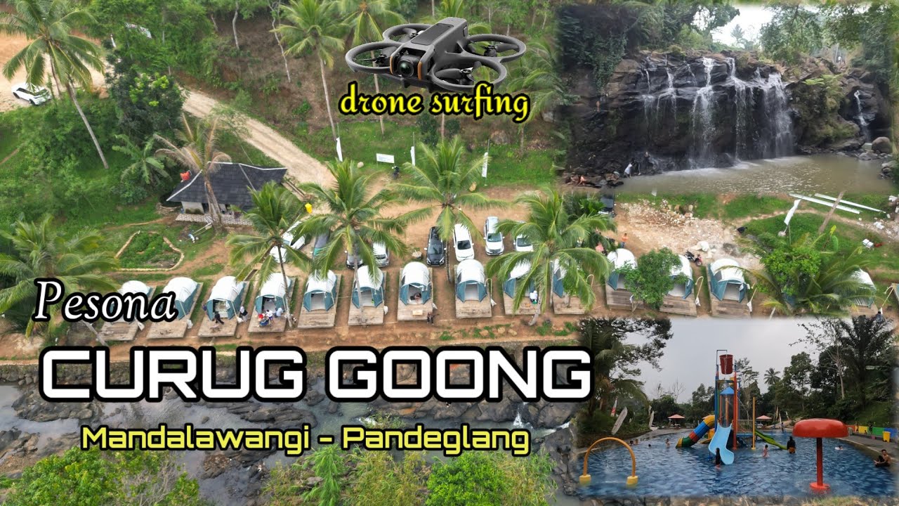 Curug Goong Mandalawangi Pandeglang #drone surfing #curuggoong #wisatabanten