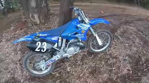 NEW DIRT BIKE YAMAHA YZ250 2 STROKE FIRST RIDE