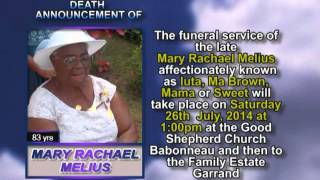 Mary Rachael Melius short