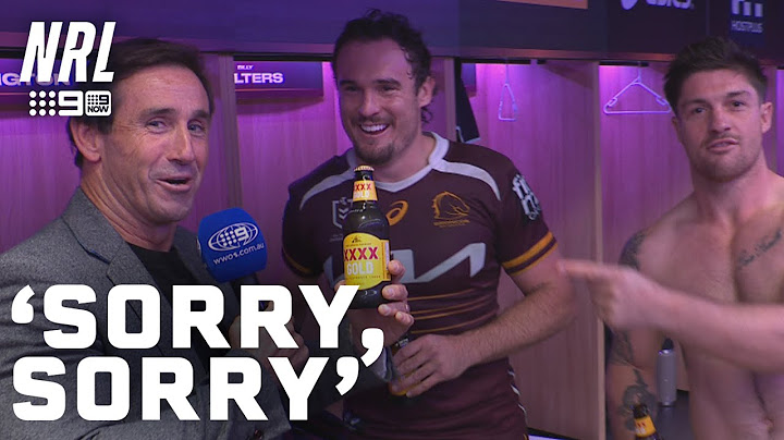 Joey stops the interview for a COLD ONE: In the Sheds | NRL on Nine