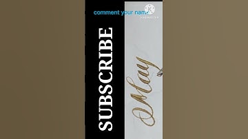 calligraphy style Subscribe name "Mayank"#calligraphy #cursive #viral#shorts @SAMYAKARTS