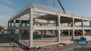 Precast Parking Structure Erection: Bracing, Connections & Sequencing (4K)