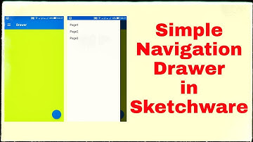 Simple Navigation drawer in Sketchware