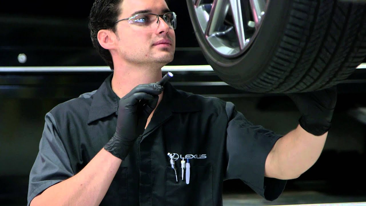 Lexus Inside Look Vehicle Inspection and Tire Rotation HD - YouTube