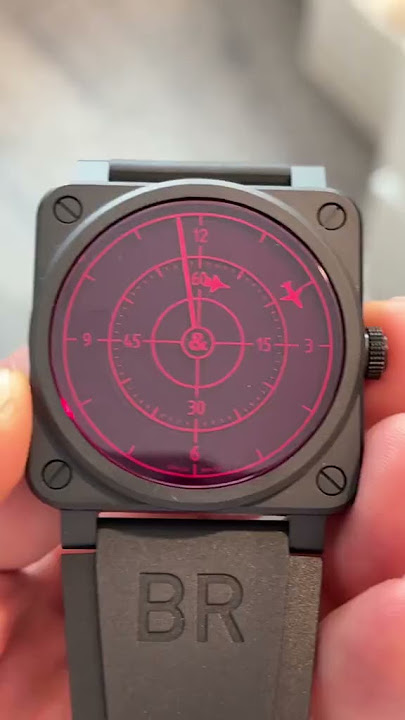 Bell & Ross Red Radar Ceramic Watch