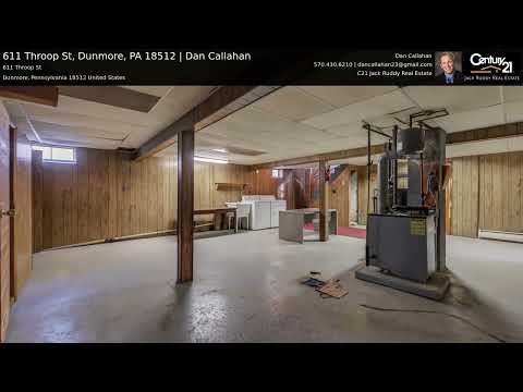 611 Throop St, Dunmore, PA home video tour