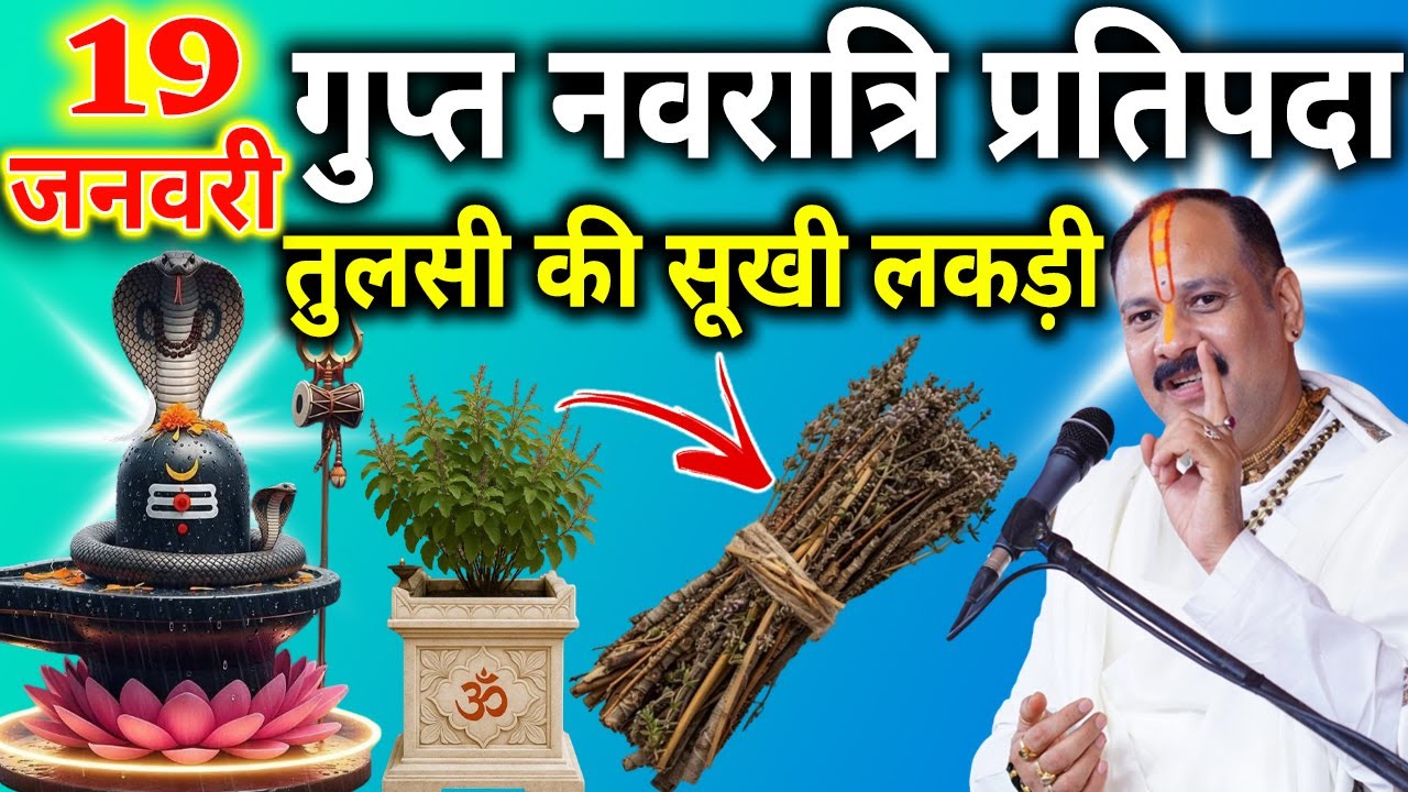 19 जनवरी माघ सोमवार प्रतिपदा के दिन तुलसी की सुखी लकड़ी वाला उपाय जरुर करे || Pradeep Ji Mishra