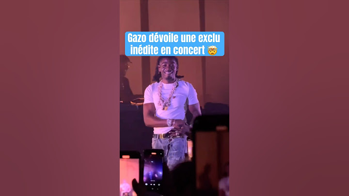 Gazo dévoile une exclu inédite en concert 🤯