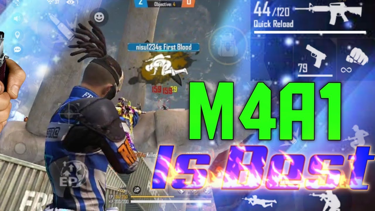 Garena Free Fire M4A1 Tips And Tricks || Garena Free Fire Tips and Tricks in telugu
