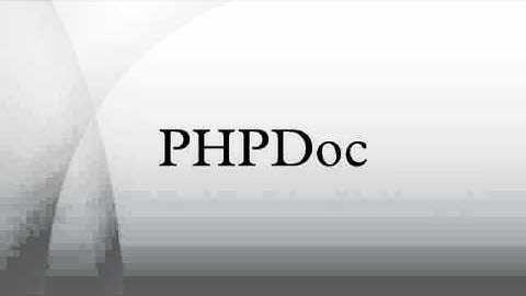 PHPDoc
