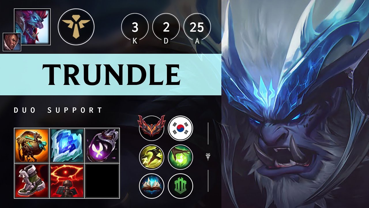Trundle Support vs Pantheon - KR Grandmaster Patch 25.13