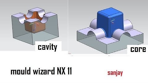 mould wizard making of core and cavity