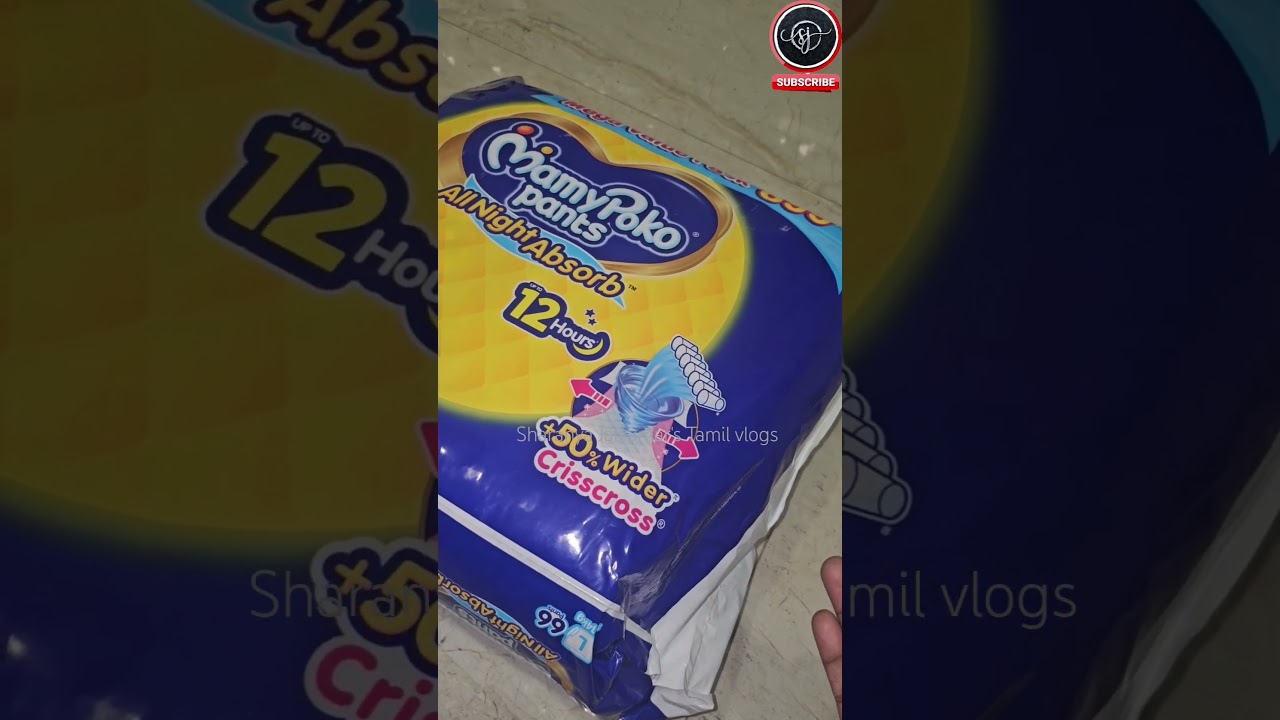 MamyPoko Pants All Night Absorb Baby Diapers Large (L), 66 Count 9-14 kg