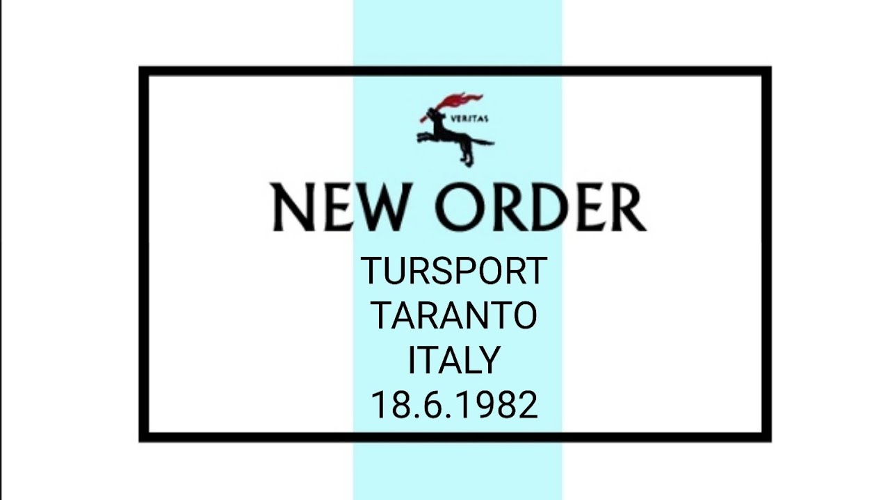 New Order - Tursport, San Vito, Taranto, Italy, 18 jun 1982