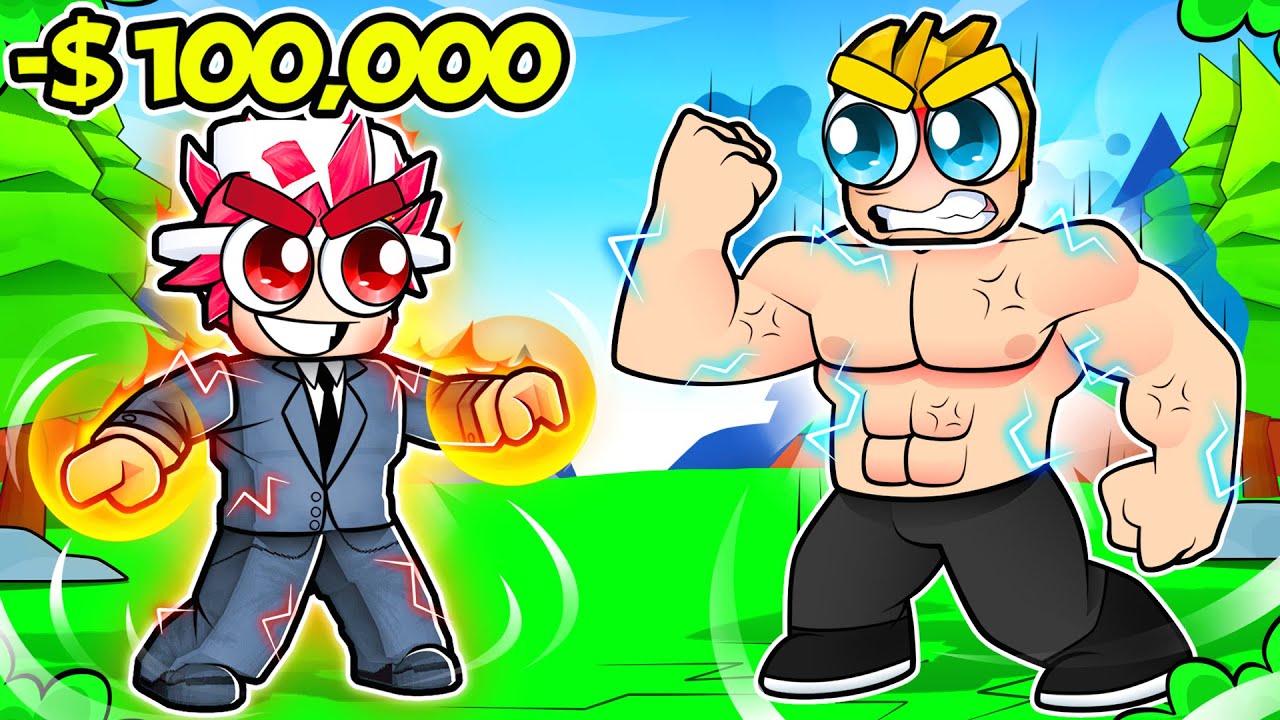 Spending $100,000 to Become STRONGEST FIGHTER in Roblox!