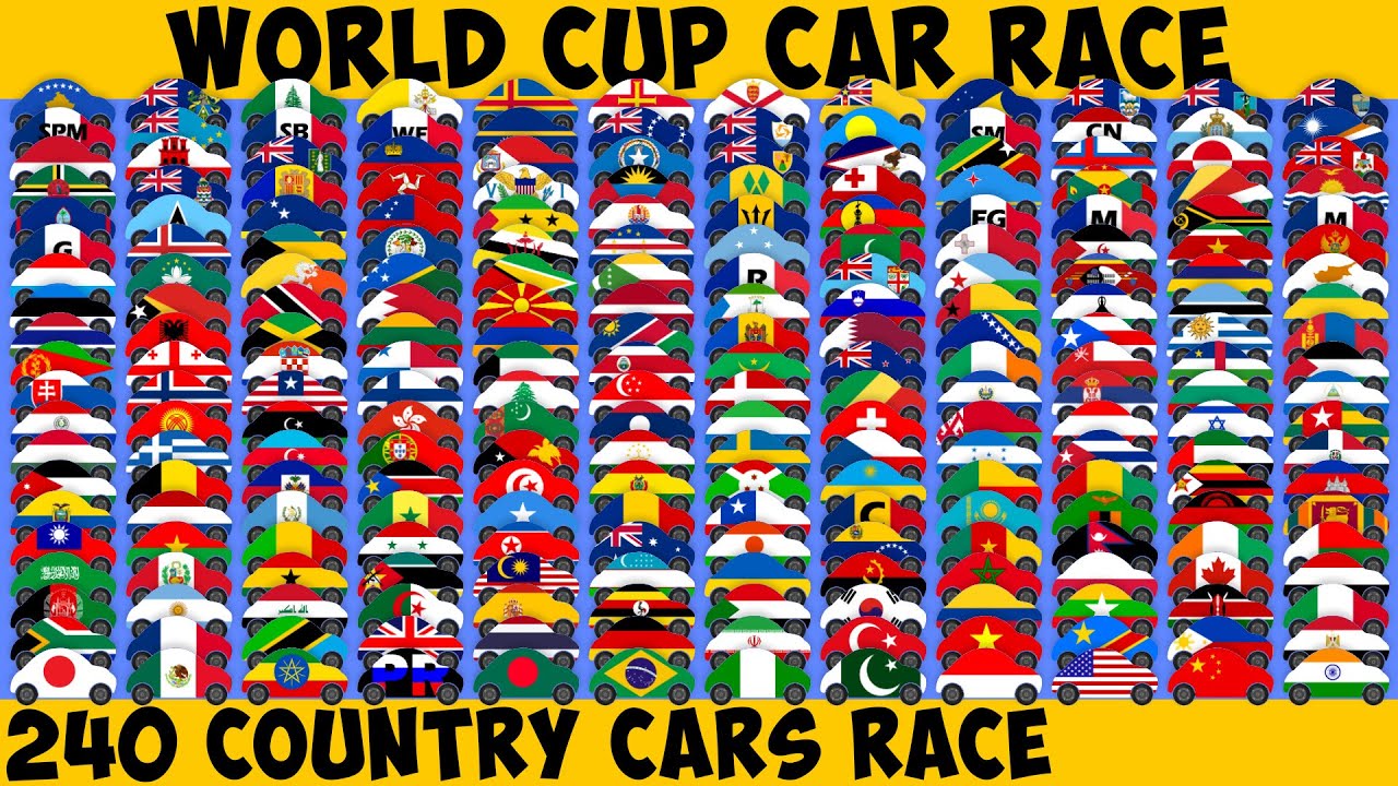 World Cup Car Race - 240 Country Cars