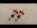 Fancy Earrings with Pearls &amp; Crystals/Aretes/Jewelry making Tutorial Diy