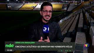 Criciúma empata com Atlético-GO pela Série B no Heriberto Hülse