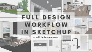 SketchUp for Interior Design  my full design workflow with clients